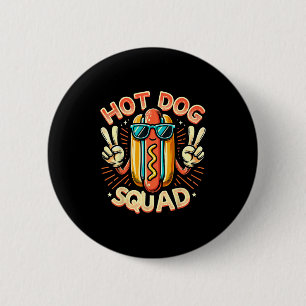 Hot Dog Squad Hot Dog Stand Team Hotdog Crew For M 2 Inch Round Button