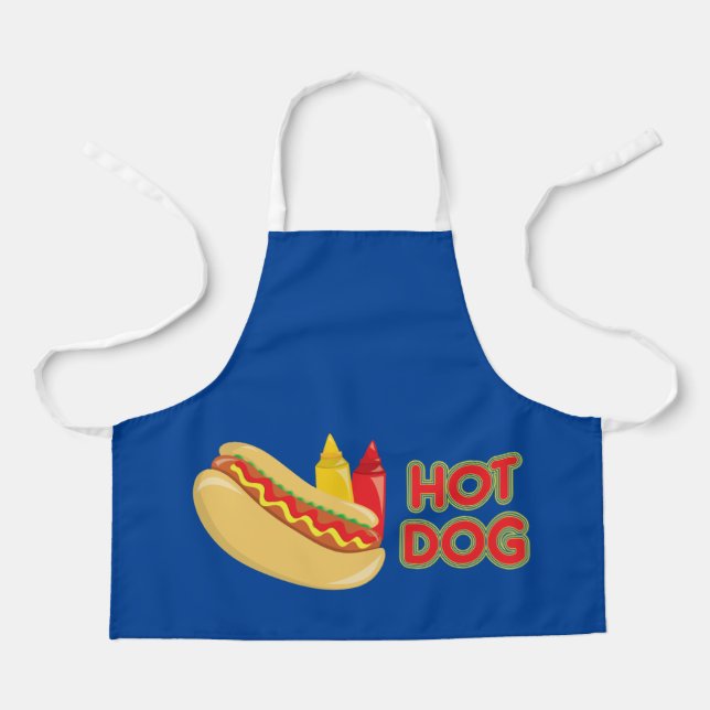 Hot Dog with Mustard and Ketchup Apron (Front)