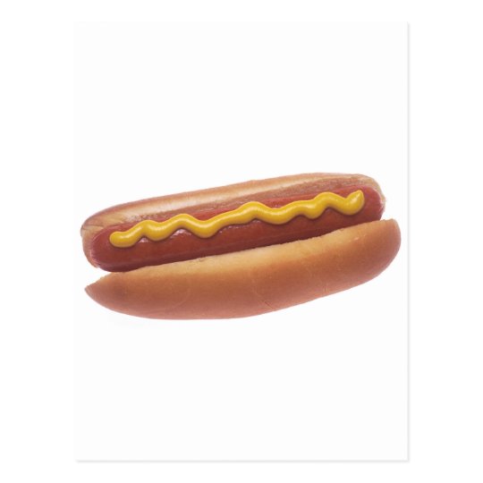 Hot Dog with Mustard Postcard