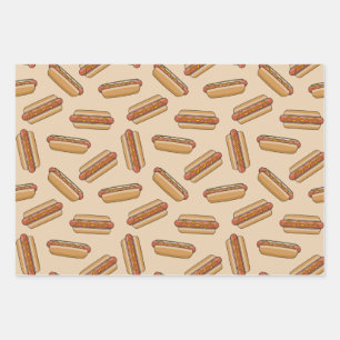 Hot dog wrapping paper sheet