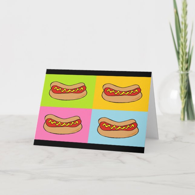 hot dog/wurst birthday card (Front)