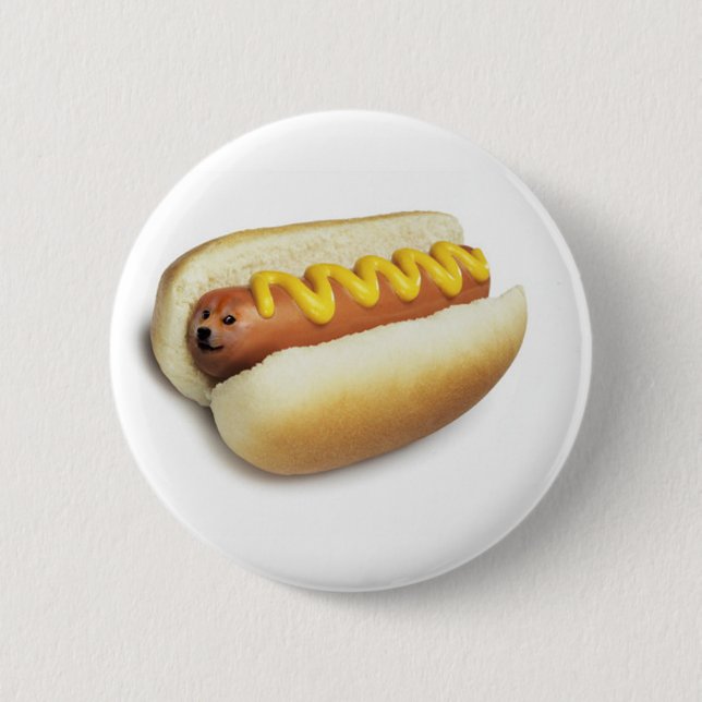 Hot Doge Meme 2 Inch Round Button (Front)