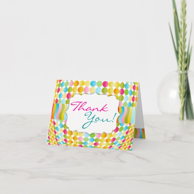 Hot Dotties A2 Thank You Card (Front)