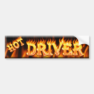 hot driver bumper sticker
