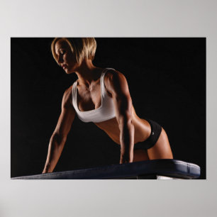 Hot Female Fitness Girls - Gym Poster