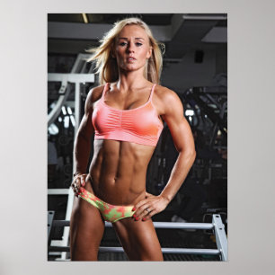 Hot Female Fitness Girls - Gym Poster