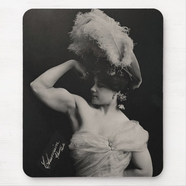 Hot Female Fitness Girls Mouse Pad (Front)