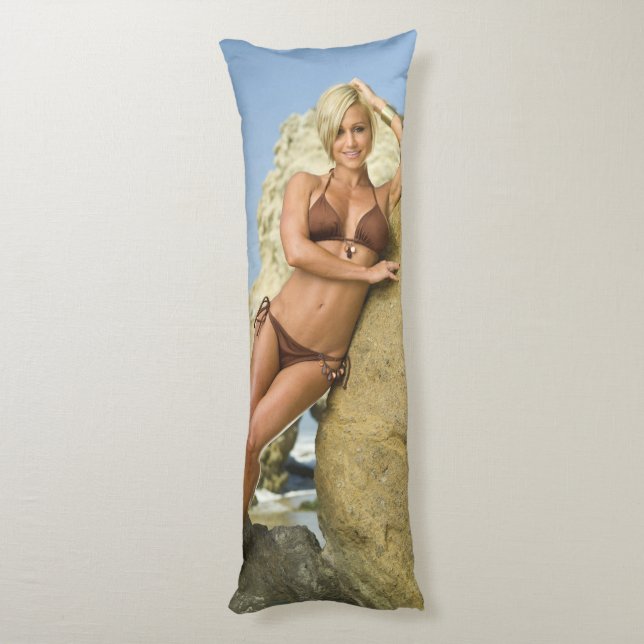 Hot Fitness Girl Body Pillow (Back (Vertical))