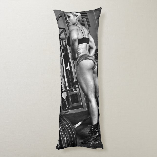 Hot Fitness Girl Body Pillow (Back (Vertical))