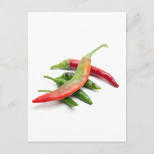 Hot five chili postcard