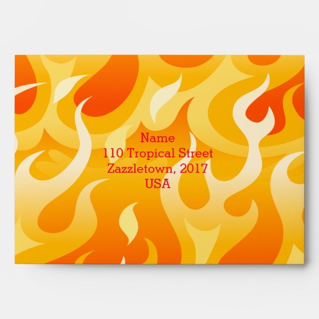 Hot flames envelope (Front)