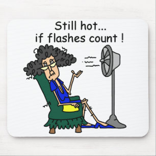 Hot Flash Humour Mouse Pad