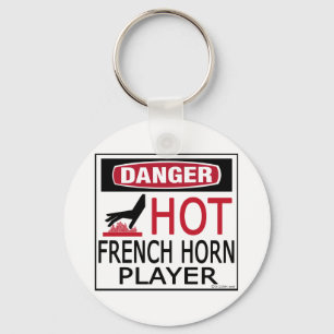 Hot French Horn Player Keychain