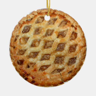 Hot Fresh Apple Pie Ceramic Ornament