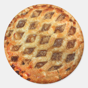 Hot Fresh Apple Pie Classic Round Sticker