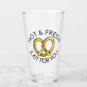 Hot & Fresh Just for You NYC Salty Soft Pretzel Glass