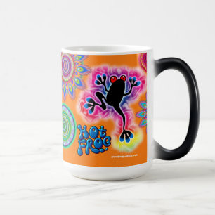 Hot Frog Surf morphing coffee mug. Magic Mug