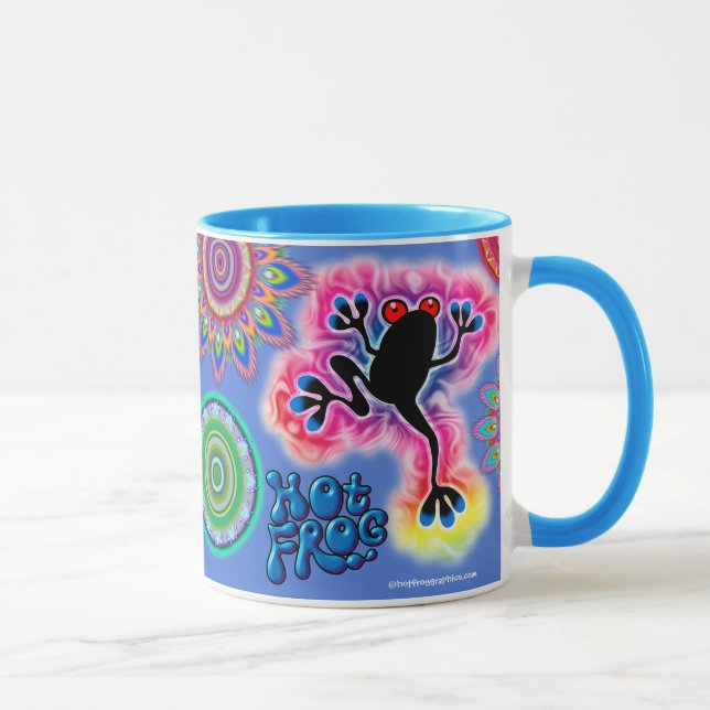 Hot Frog Surf two tone coffee mug. Mug (Right)
