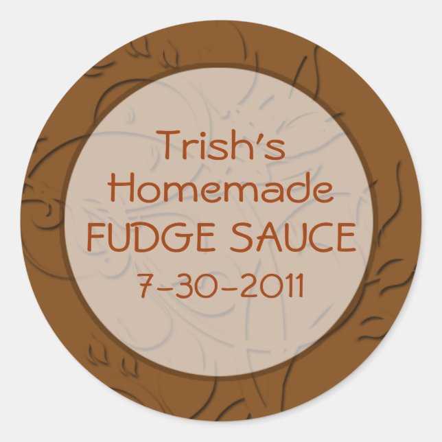 Hot Fudge Sauce or Chocolate Sauce Labels (Front)