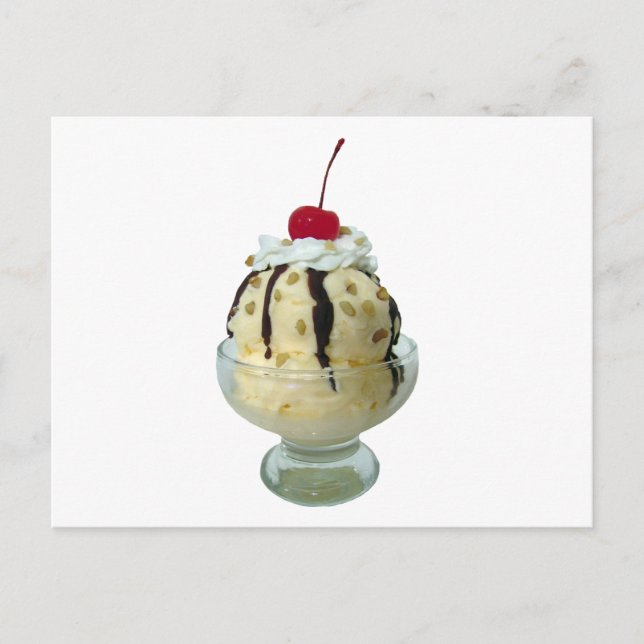 Hot Fudge Sundae Postcard (Front)
