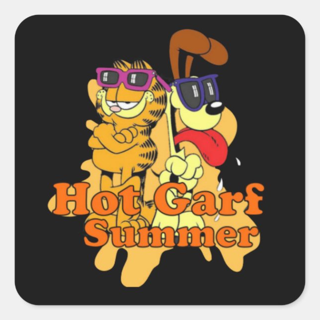 Hot Garf Summer Square Sticker (Front)