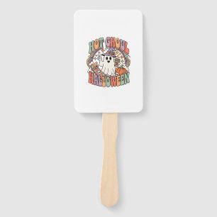 Hot Ghoul Halloween Ghost Witch Hat Skateboard Hand Fan