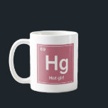 Hot Girl Coffee Mug<br><div class="desc">A clever design featuring the periodic table element symbols for a scientific twist,  with bold text 'Hot Girl' for a smart and sassy vibe.</div>