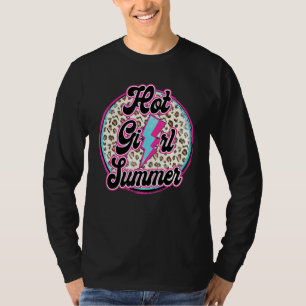 Hot Girl Summer Cool Mom Mom Life Leopard Thunder T-Shirt