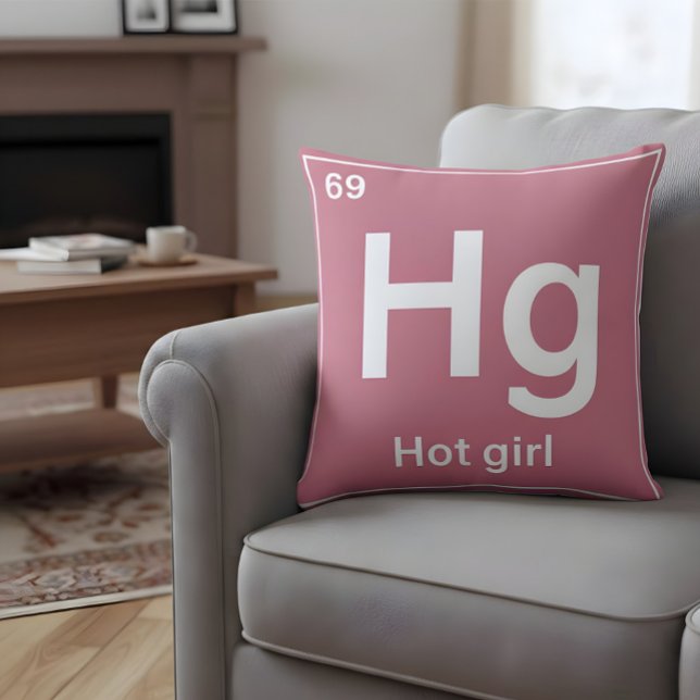 Hot Girl Throw Pillow (Creator Uploaded)