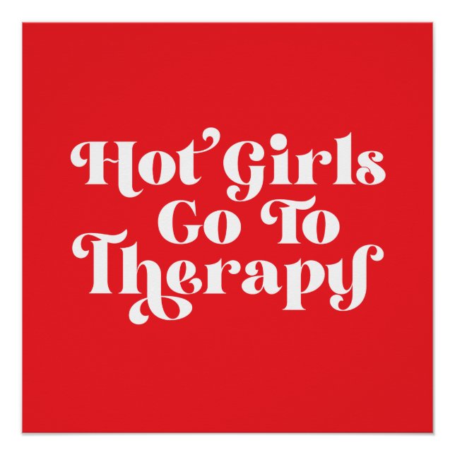 Hot Girls Go To Therapy Poster (Front)