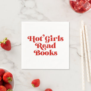 Hot Girls Read Books Napkin