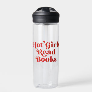 Hot Girls Read Books Water Bottle