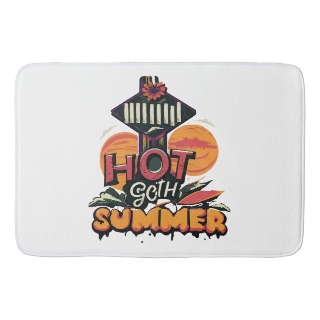 Hot Goth Summer Chic  Bath Mat (Front)