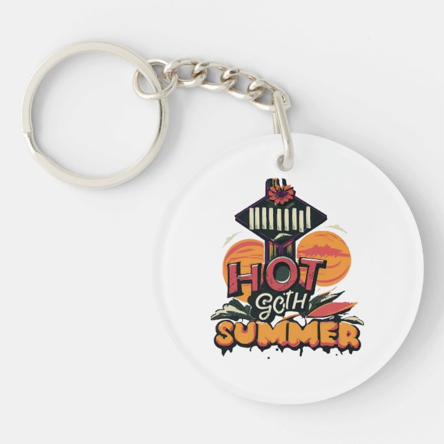 Hot Goth Summer Chic  Keychain (Front)