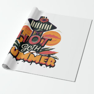 Hot Goth Summer Chic  Wrapping Paper