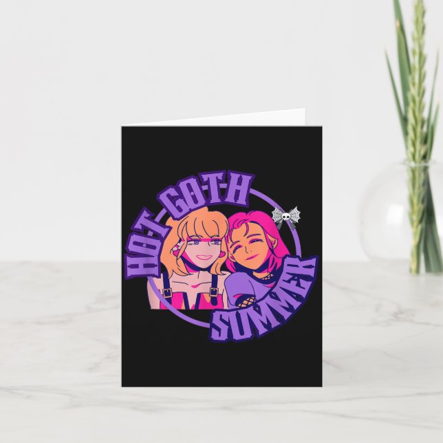 Hot goth summer _ Goth _ y2k _ Gothic Card (Front)