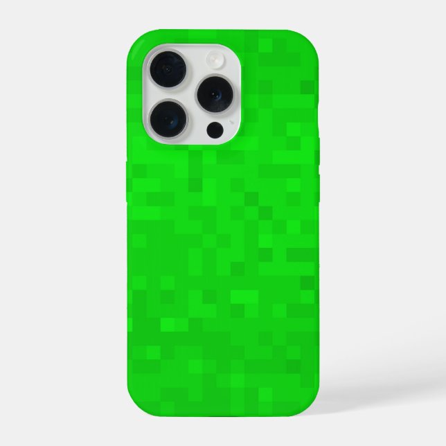Hot Green Mosaic Tiles Pattern,  iPhone Case (Back)