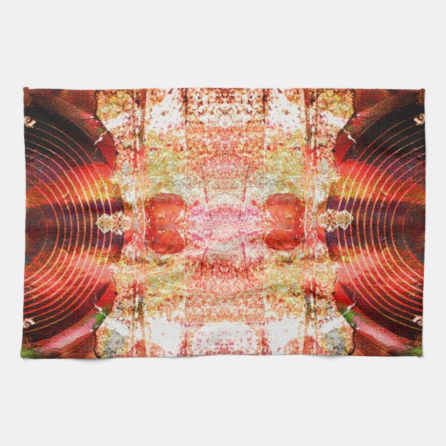 Hot grunge audio speakers kitchen towel (Horizontal)