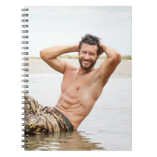 Hot Guy Sexy Shirtless Muscle Man Hunk Exercises Notebook