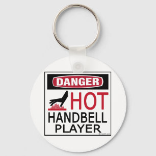 Hot Handbell Player Keychain
