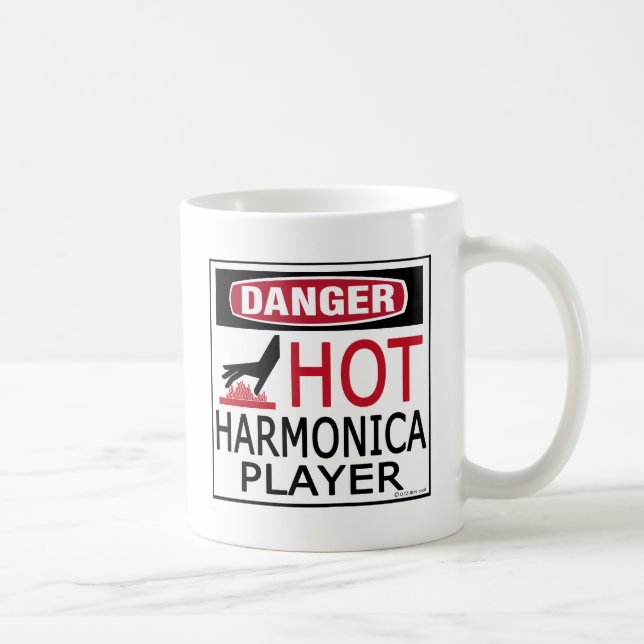 Hot Harmonica Player Coffee Mug (Right)