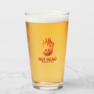 Hot Head Burritos Glass Cup