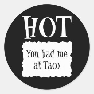 Hot - Hot Packet Halloween Taco Costume 1 Classic Round Sticker