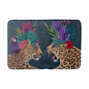 Hot House Leopards   A Couple Bath Mat