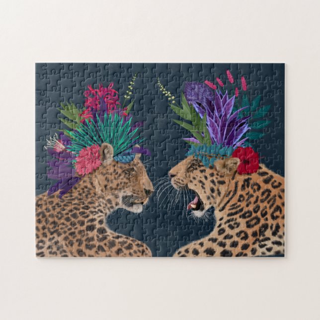 Hot House Leopards | A Couple Jigsaw Puzzle (Horizontal)