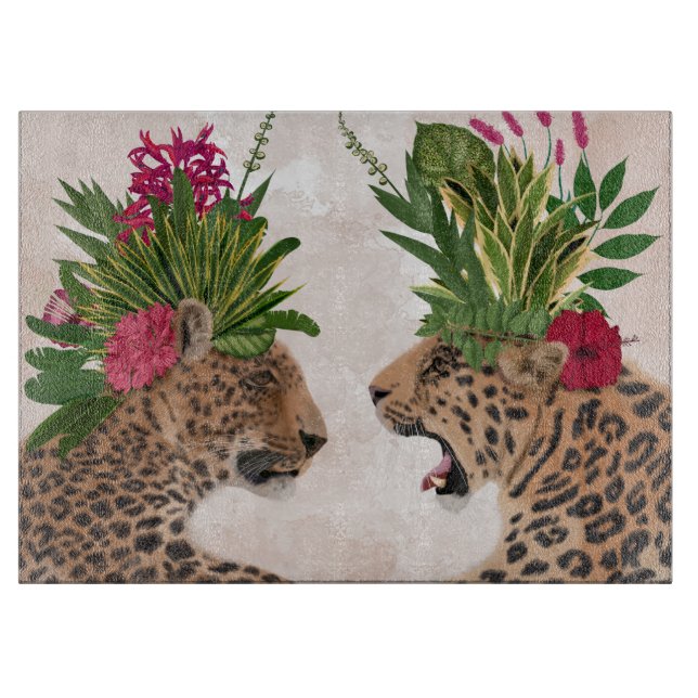 Hot House Leopards | A Pair Cutting Board (Front)