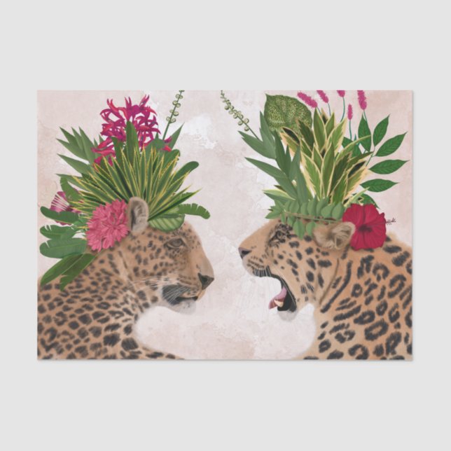 Hot House Leopards | A Pair Tissue Paper (Front)