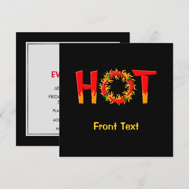HOT INVITATION (Front/Back)