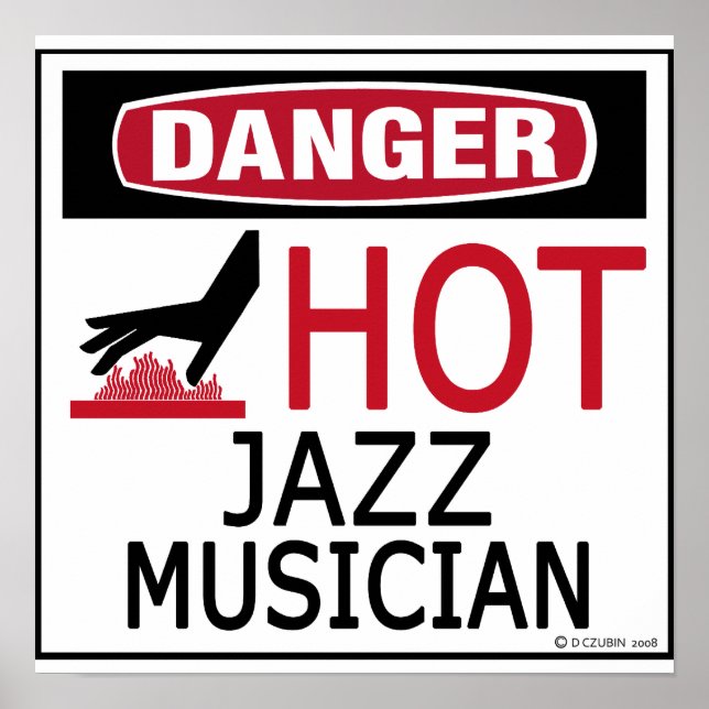 Hot Jazz Musician Poster (Front)