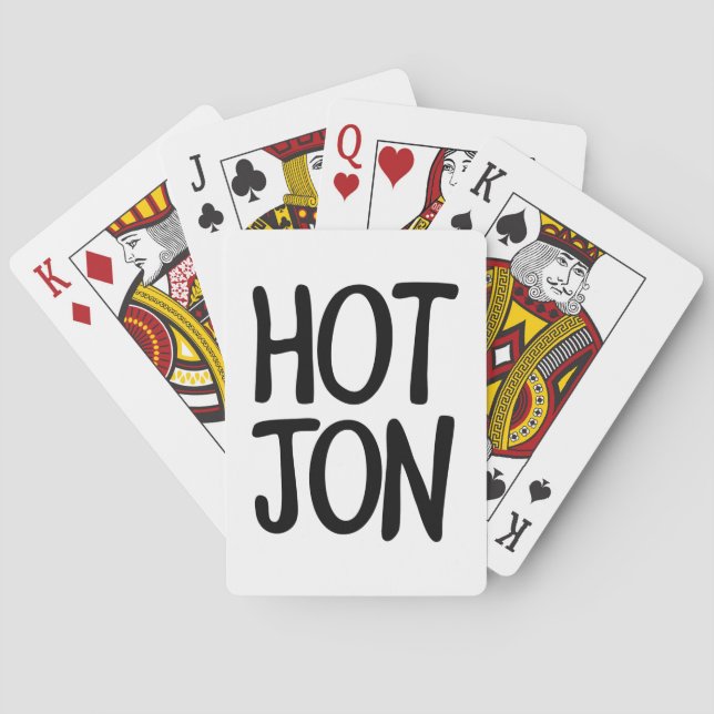 HOT JON PLAYING CARDS (Back)